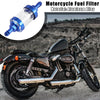 Motorcycle Dirt Bike Blue Fuel Filters Engine Inline Gas Fuel Line Filter