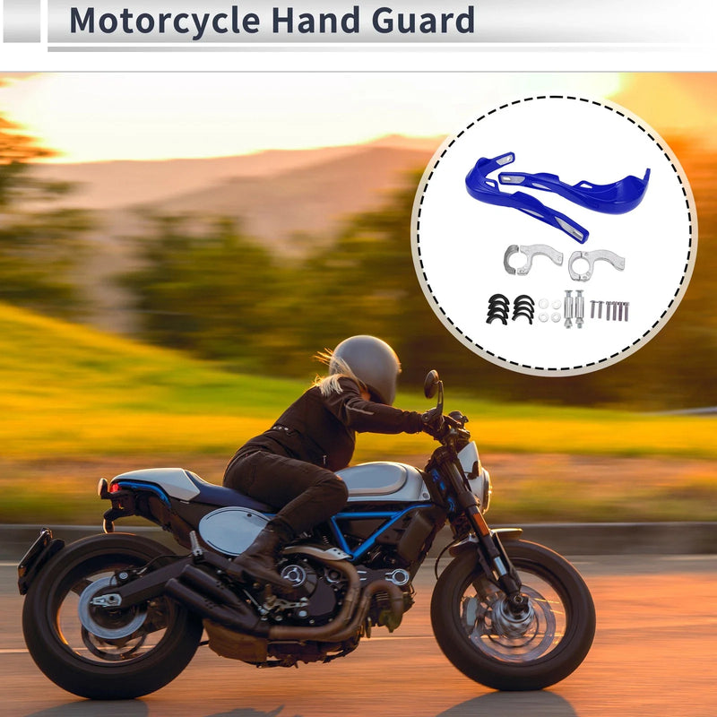 Motorcycles Universal Hand Guard / 1 Set / Knuckle Protector Blue