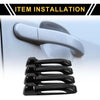 Dodge Ram 1500 (2009-2018) ABS Black 4pcs Exterior Door Handle Covers