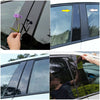 Infiniti Q50 6 Pcs Black Window Pillar Post Door Cover Decals (2014-2022)