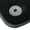 Audi A4 B5 Avant (1996-1999) with Carbon - 2 x Mats Black Floor Mats