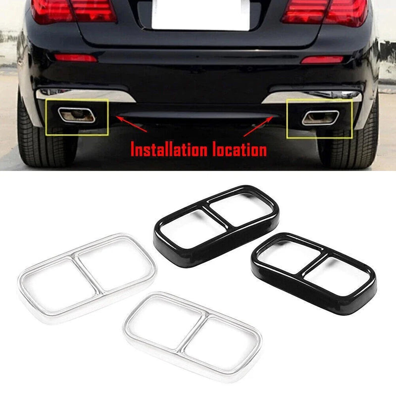 BMW 7 Series Tail Muffler Exhaust Pipe Cover Trim (2009-2014)