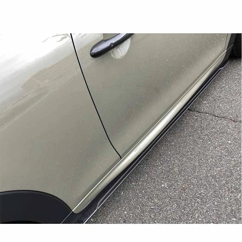 Mini Cooper F56 2014-23 Real Carbon Fiber Replace Side Skirt Extension Trim