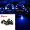 Car Dashboard Instrument Panel 20 x Blue T3 LED Bulb Lights