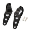 2 x Black Universal Motorcycle Headlight Brackets Fits 30mm-43mm Fork Tubes