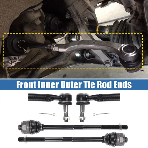 Chevrolet Avalanche Drag Link 4pcs Front Inner Outer Tie Rod End Links Kit