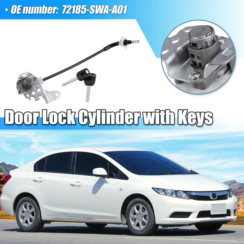 Honda Civic Front Left Door Lock Cylinder Cable (2007-2011)