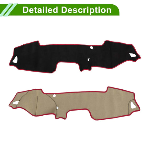 Mazda MX-5 ND RF Miata 2015-2020 Black Red Dash Cover Mat