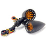 Harley XL Custom Amber Bullet Turn Signal Lights (2004-2023)