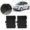 Fiat 500 Black L+R Wheel Arch Liner Covers (2007-2020)