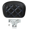 Harley Street Road Glide Blue Stitching Passenger Sissy Bar Backrest Pad