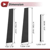 Lexus CT200h (2011-2019) Carbon Fiber Black 6 Pcs Door Pillar Window Trim