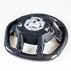 Ford F150 F250 F350 F450 Carbon Flat Bottom Leather Steering Wheel (15-22)