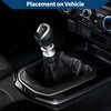 Ford Focus C-MAX Car Gear Shift Stick Gaiter Black Blue Leather (2003-2010)