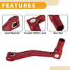 Apollo BBR Red Folding Motorcycle Gear Shifter Lever
