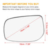 Toyota Yaris Left Side Rear View Mirror Glass Black (2006-2011)