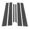 Toyota Prius (2005-2009) Carbon Fiber Black 6 Pcs Door Pillar Window Trim