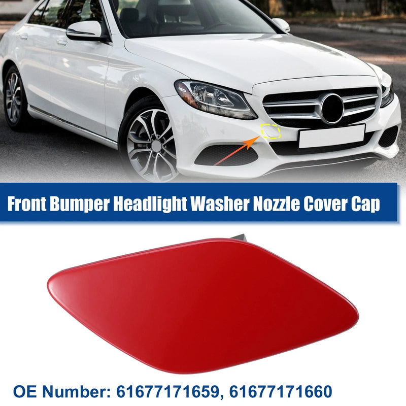 BMW 328i Red Front Right Bumper Headlight Washer Nozzle Cover Cap