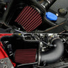 Universal Cold Air Intake System 76mm Red Air Filter & Clamp
