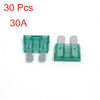 Truck Boat RV 30pcs 30A Green Body Two-Pin ATO/ATC Car Fuse Blade