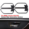 BMW F30 F34 4 x Carbon Fiber Door Handle Panels Decals (2012-2019)