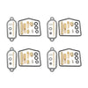 1972-1974 Honda CB350F Deluxe Carburetor Repair Kits (Set of 4)