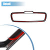 Dodge Rearview Mirror Cover ABS Black Carbon Fiber