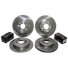 Ford Falcon BA BF FG Front & Rear Slotted Disc Rotors + Brake Pads (2002 - 2016)