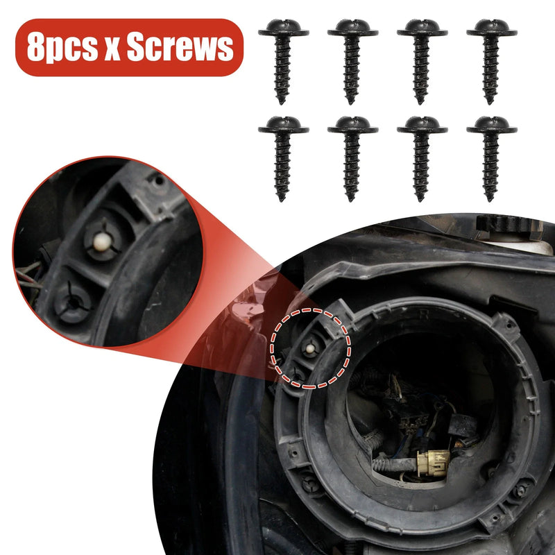 Jeep TJ 7 Inch Round Retaining Bracket Ring Set (1997-2006)
