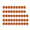 Harley Twin Cam Touring Dyna 48X Engine Bolt Topper Caps Orange