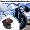 2 x Helmet Bull Horn Style Decoration Suction Cup Dark Pink Car Motorcycle