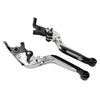 Suzuki GSXR600 GSXR750 GSXR1000 Silver Extendable Brake Clutch Levers (06-10)