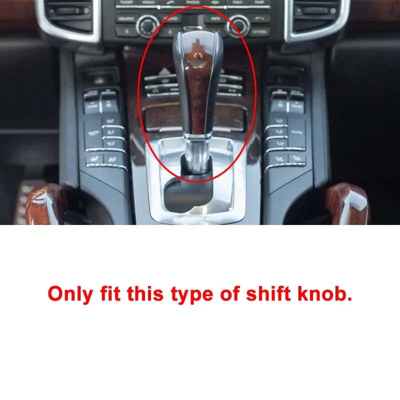 Porsche Cayenne 958 2011-2017 Real Carbon Fiber Gear Shift Knob Cover Kit