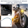 Brake Line 15.75" 10mm Motorcycle Hydraulic Hose Pipe Stainless Steel Blue
