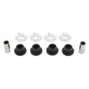 Harley Softail 114 Black Silver Handlebar Riser Bushings (2018-2023)