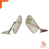 Peugeot 504 Chrome Fender Door Wing Side Mirrors (1968-1983)