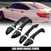 Honda Accord 4 Door Black Car Door Handle Trims Set