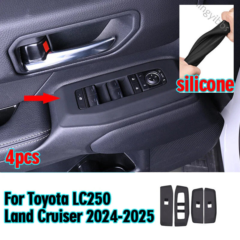 Toyota LC250 Land Cruiser 4X Silicone Window Lift Panel Trim (2024–2025)