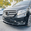 Benz V Class W447 (2016-2024) Gloss Black Front Bumper Spoiler Lip