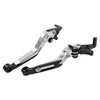 Kawasaki Ninja 125 250 CNC Silver Extendable Brake Clutch Levers (2018-2023)