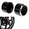 Harley Electra Road Glide Sportster Black Front Axle Nut Covers