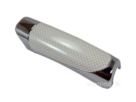 Chevrolet Suzuki Isuzu Handbrake Cover Chrome/White Carbon