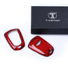 2015-2023 Cadillac ATS CTS CT6 Carbon Fiber Red Key Cover Case (2015-2023)
