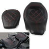 Harley Touring Road Glide (2009-2022) Red Suture Driver Passenger Seat