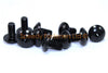 10 x m6 x 12mm Schwarz Eloxiert Aluminium Verkleidung Schrauben Motorrad