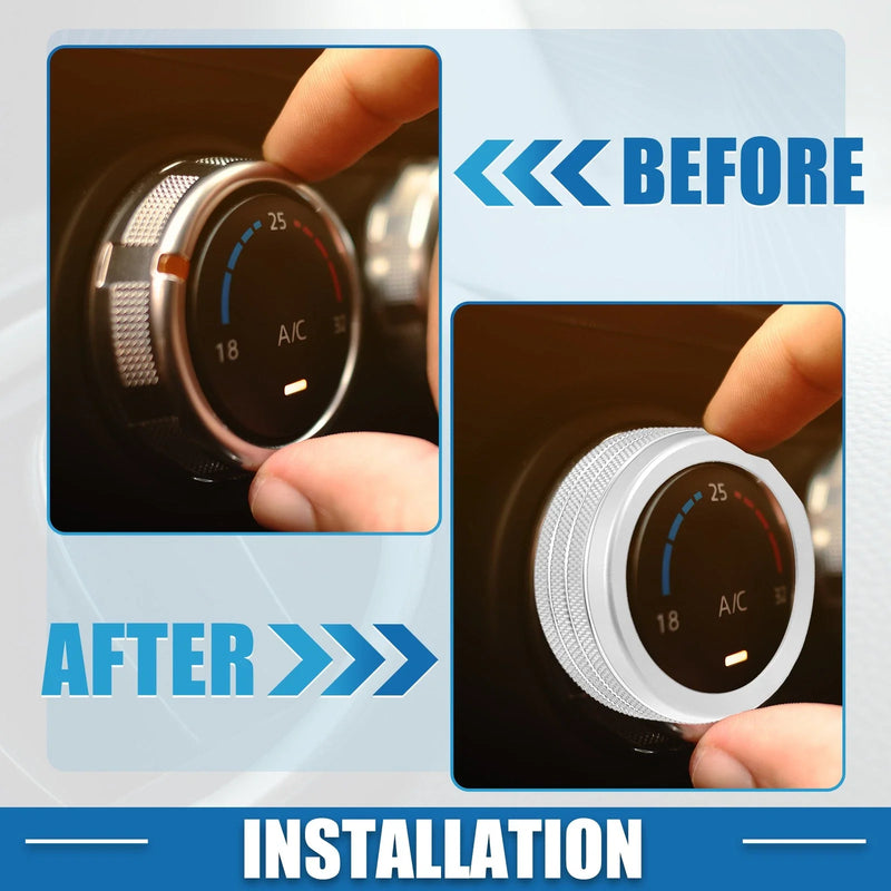 Dodge Durango (2014-2020) - 3 pcs AC Radio Switch Knob Cover Decals