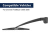Chevrolet TrailBlazer Rear Windshield Wiper Blade Arm Set 345mm (2006-2009)