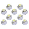 Car Instrument Panel 10 x B8.4D White LED Dash Light Bulbs