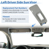 Honda CRV 2017-2022 Gray Replacement Left Side Sun Visor