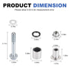 Suzuki Quadsport Z400 LTZ400 2 x Front Upper A-Arm Bushing & Bolt (2003–2008)